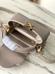 Louis Vuitton LV Mini Grey Capucines 21x14x8cm - 3