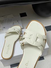 Dior D-Club Sandal White calfskin Slides - 4