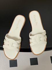 Dior D-Club Sandal White calfskin Slides - 2