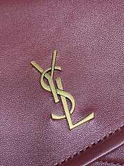 YSL Mini Nolita In Lambskin Red Wine 18x13x6cm - 6