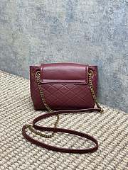 YSL Mini Nolita In Lambskin Red Wine 18x13x6cm - 5