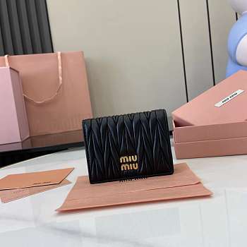 Miu Miu Wallet Black 11.5x8cm