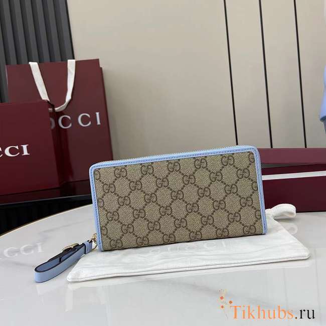 Gucci Wallet Beige Blue 19x10x2.5cm - 1