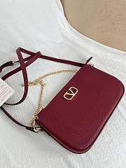 Valentino Garavani Mini VLogo Red Crossbody Bag 20.5x10.5x5cm - 2