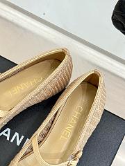Chanel Mary Jane Beige Flats - 5