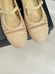 Chanel Mary Jane Beige Flats - 4