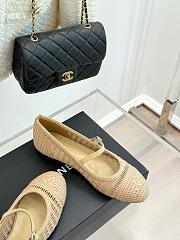 Chanel Mary Jane Beige Flats - 3