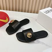 Loewe Pebble Slide Soft Calfskin Black - 4