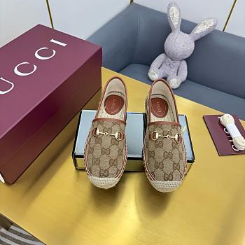 Gucci Women's Espadrille Horsebit Flat
