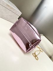Jimmy Choo Bon Bon Purple Mirror Fabric Mini Bag 14x15x9.5cm - 5