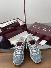 Gucci Women's Re-Web sneaker Blue Denim - 3