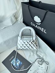Chanel Mini Kelly Silver 13x19x7cm - 5
