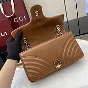 Gucci GG Marmont Shoulder Bag Brown Light Gold 26x15x7cm - 6