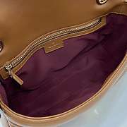 Gucci GG Marmont Shoulder Bag Brown Light Gold 26x15x7cm - 2