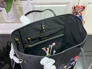 Louis Vuitton LV x TM Neverfull Black MM Superflat 31x28x14cm - 6