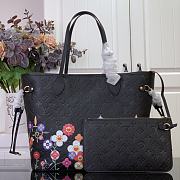 Louis Vuitton LV x TM Neverfull Black MM Superflat 31x28x14cm - 3