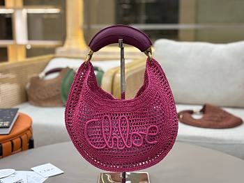 Chloe Summer Banana Bag Fuchsia Pink 36x21.5x2cm