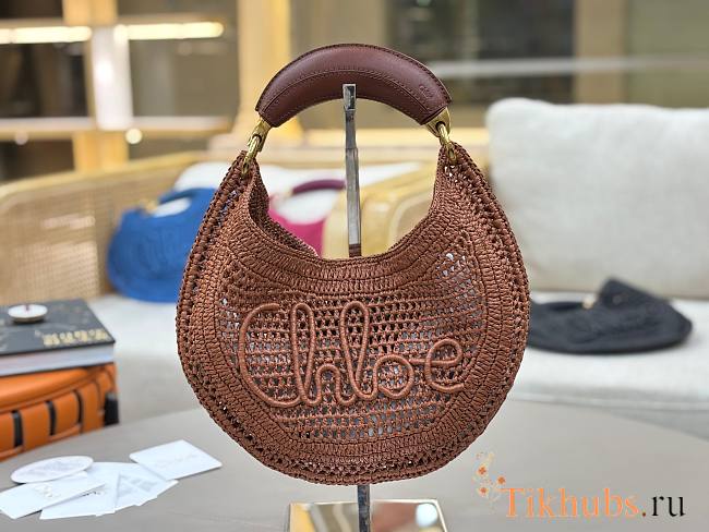 Chloe Summer Banana Bag Brown 36x21.5x2cm - 1