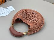 Chloe Summer Banana Bag Brown 36x21.5x2cm - 3