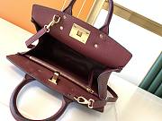 Salvatore Ferragamo Burgundy Shoulder Tote Bag 29x25x14.5cm - 4