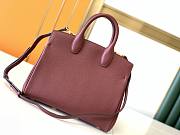 Salvatore Ferragamo Burgundy Shoulder Tote Bag 29x25x14.5cm - 3