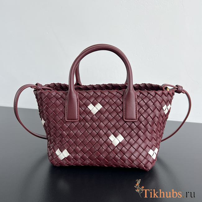 Bottega Veneta Mini Cabat Heart Tote Bag 20x15x12cm - 1