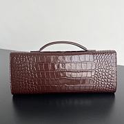 Bottega Veneta Andiamo Clutch Crocodile Red Wine Bag 31x13x3cm - 4