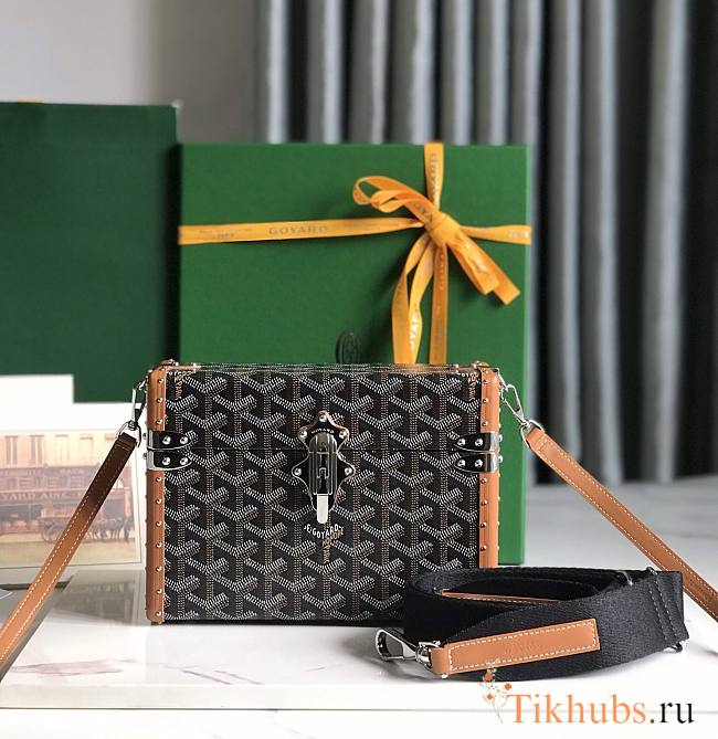 Goyard Cassette Trunk Bag Brown 15x6.5x21cm - 1