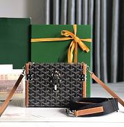 Goyard Cassette Trunk Bag Brown 15x6.5x21cm - 1