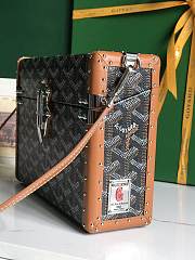 Goyard Cassette Trunk Bag Brown 15x6.5x21cm - 5