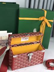 Goyard Cassette Trunk Bag Red 15x6.5x21cm - 6