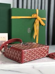 Goyard Cassette Trunk Bag Red 15x6.5x21cm - 4