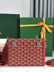 Goyard Cassette Trunk Bag Red 15x6.5x21cm - 2