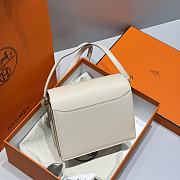 Hermes Roulis White Gold 18x6x15.5cm - 5