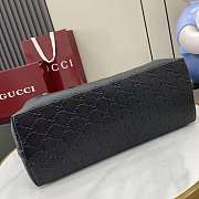 Gucci GG Emblem Medium Black Tote Bag 38x25x15cm - 5