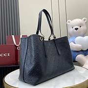 Gucci GG Emblem Medium Black Tote Bag 38x25x15cm - 3