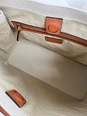 Valentino Garavani Antibes Canvas Bag Brown 41x33x20cm - 4