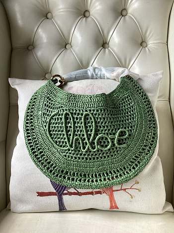 Chloe Summer Banana Bag Green 36x21.5x2cm