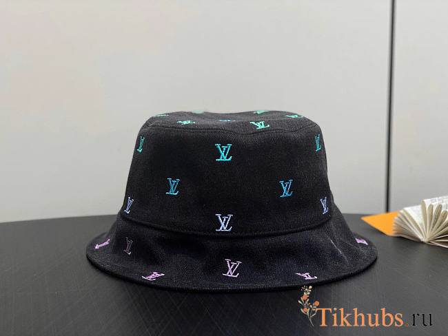 Louis Vuitton LV Blason Denim Reversible Bucket Hat - 1