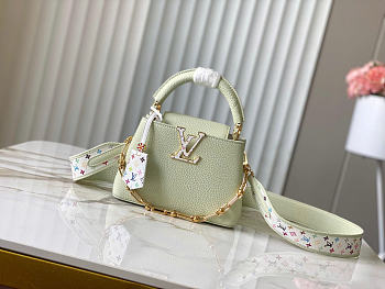Louis Vuitton LV x TM Capucines Green 21x14x8cm