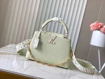 Louis Vuitton LV x TM Capucines BB Green 27x17.3x9cm
