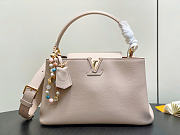 Louis Vuitton LV Capucines MM Souple Grey Beige 33x24x12cm - 1