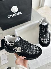 Chanel Black Tweed Sneaker - 3