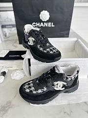 Chanel Black Tweed Sneaker - 2