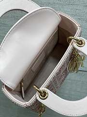 Dior Mini Lady Bag Multicolor Pink 17cm - 6