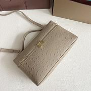Loro Piana Extra Pocket L27 Bag Beige Ostrich 27x16x10cm - 5