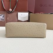 Loro Piana Extra Pocket L27 Bag Beige Ostrich 27x16x10cm - 3