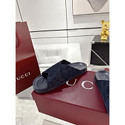 Gucci Rhein GG Suede Crisscross Side Sandals - 3