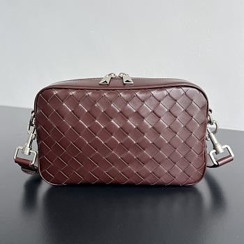 Bottega Veneta Small Intrecciato Camera Bag Brown 24.5x15x6cm