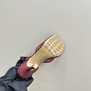 Bottega Veneta Stretch Lace-Up Sandal Red Wine 9cm - 4